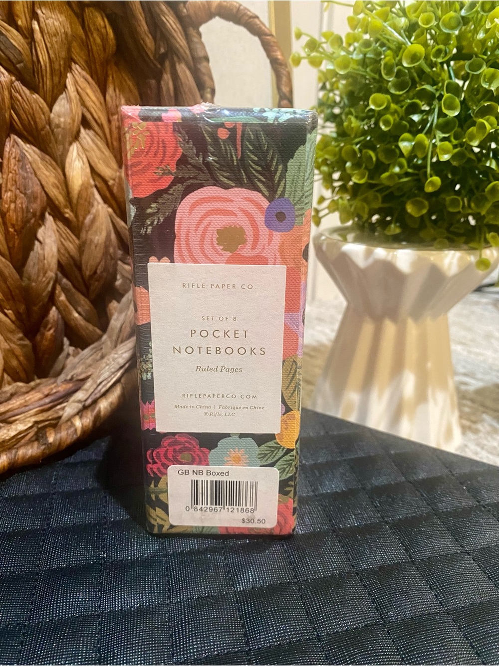 Rifle Paper Co. Pink & Green Floral Pocket Notebooks